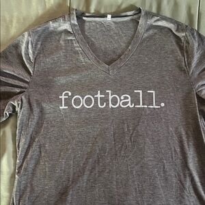 Gray V-Neck Men's Shirt